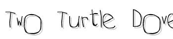 Two-Turtle-Doves font